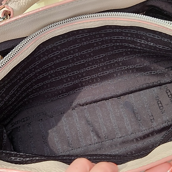 Celine Pink Leather Boogie Bag Silver Logo Hardware w/Dustbag + Tags - Picture 10 of 14